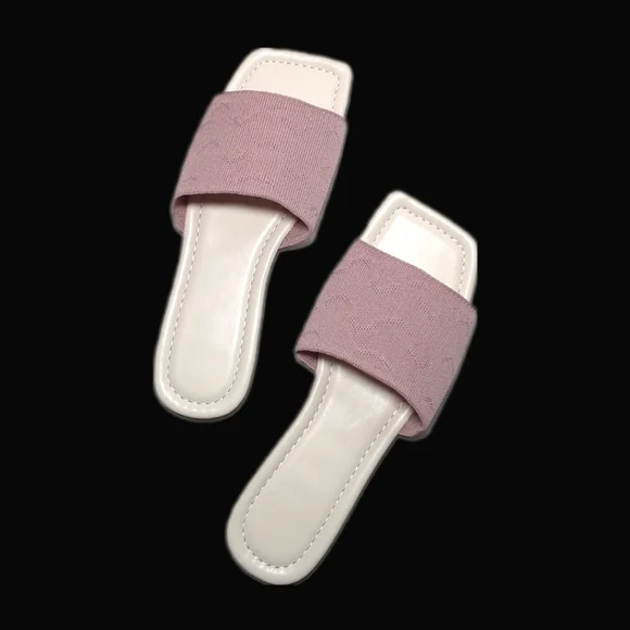 Sandals Women Shoes Slip-On Lightweight Casual Vacation Stretch Pink Shoes 7.5 - Picture 12 of 14